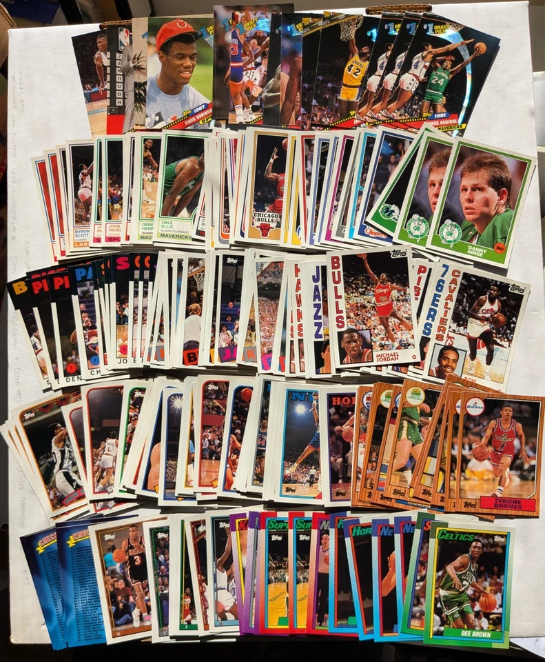 Лот из 186 баскетбольных карточек 1992-93 Topps Archives, Джордан Баркли и т. д. Почти как новый/новый - Изображение 1 из 1