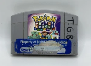 Pokemon Puzzle League (Nintendo 64, 2000) N64 Cartucho Auténtico Solo Probado - Imagen 1 de 2