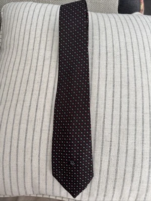 Corbata de lunares negra para hombre Christian Dior Foto 1 de 4