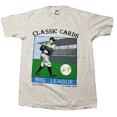 Camisa De Colección Babe Ruth Para Hombres 2XL Tarjetas Clásicas Grandes Ligas Puntada Única MLB 1992 Foto 1 de 4