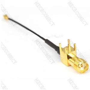 20x U.fl/IPX a SMA hembra RA PCB 15 cm módem inalámbrico antena WiFi cable coleta - Imagen 1 de 7