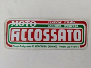 Vintage Motorsport MTX Sticker- Moto Accossato  red ,green and White 152 x 55mm - Bild 1 von 1