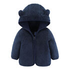 Baby Hooded Fleece Coat Toddler Boys Girls Winter Plush Warm Jackets Outerwear