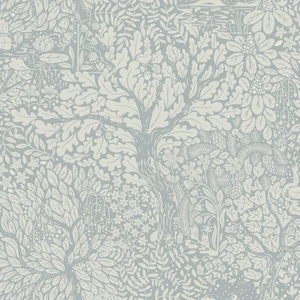 4080-83112 Olle Light Blue Forest Sanctuary Scandinavian Non Woven Wallpaper - Picture 1 of 3