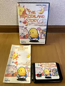 The New Zealand Story Mega Drive Japan (Original Box,Manual) - Picture 1 of 17