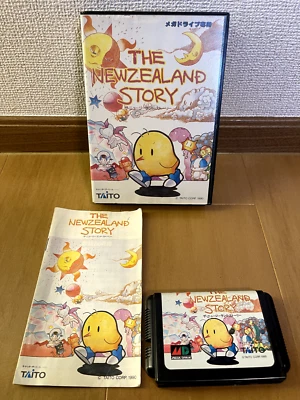 The New Zealand Story Mega Drive Japan (Original Box,Manual) - Image 1 of 4
