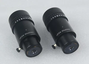 Pair of Leica 40x/6B Microscope Eyepiece 10445303 for Leica MS MZ Series - Picture 1 of 5