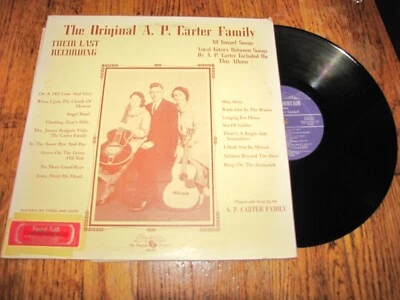 THE ORIGINAL A.P. CARTER FAMILY - THEIR LAST RECORDING - PINE MOUNTAIN RECORDS Foto 1 de 2
