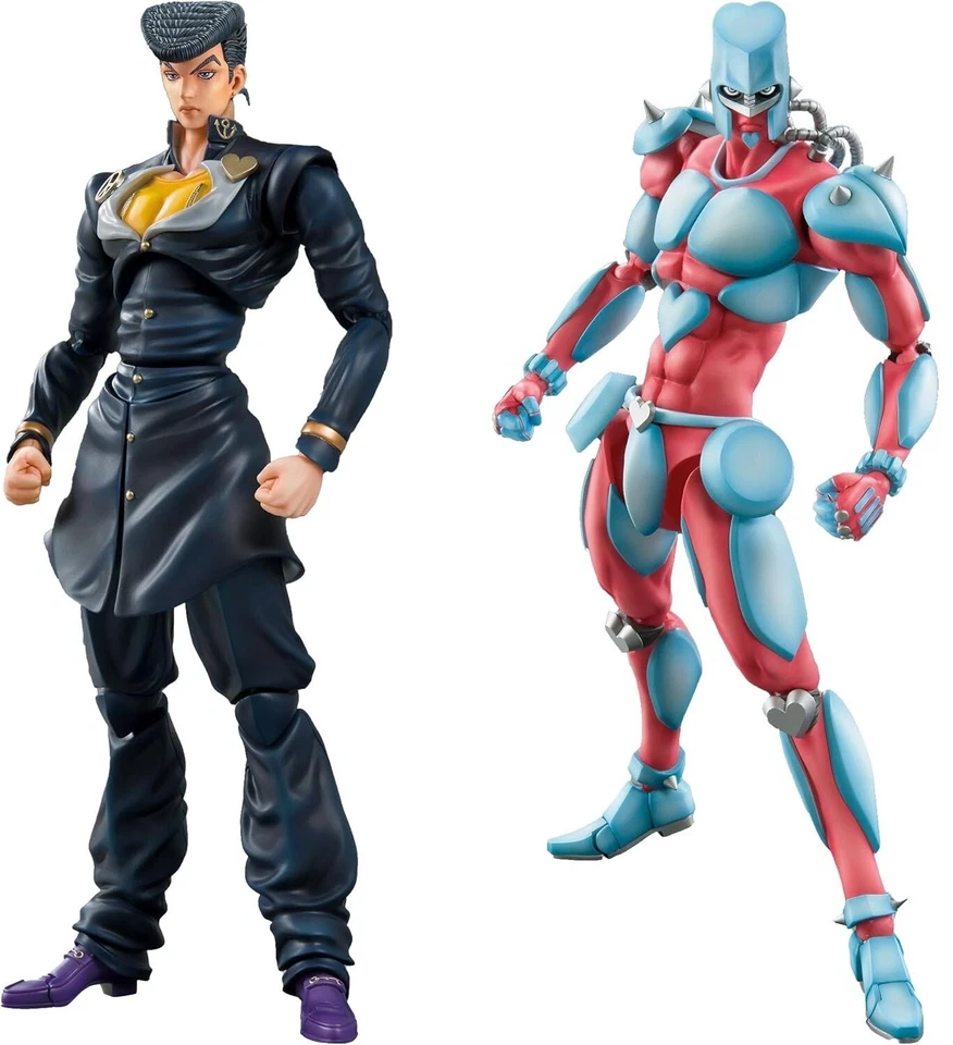 JoJo's Bizarre Adventure BIG Super Action Statue Figure Josuke Crazy set F/S - Image 1 of 1