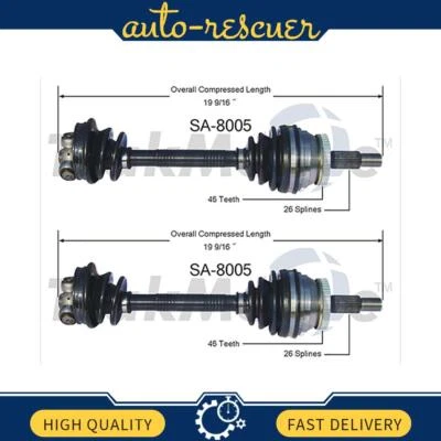 Eje CV delantero izquierdo derecho TrakMotive 2x para Saab 9000 1990 hasta 1998 Foto 1 de 2