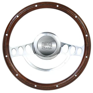 Billet & Wood Steering Wheel Full Kit for 1969 to 1994 Chevy, Buick, GM, Olds - Picture 1 of 21