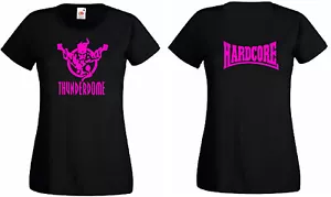 THUNDERDOME HARDCORE Shirt LADY-FIT, FotL, NEON PINK, MOH, Größe M - Bild 1 von 3