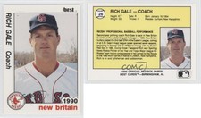1990 Best New Britain Red Sox Rich Gale #26