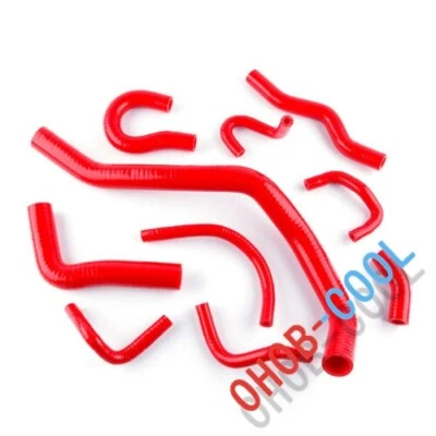 For 1988-91 Honda Civic/CRX EE EF/CR-X Base/DX/HF/Si Radiator Silicone Hoses Red — 第 1/4 张图片