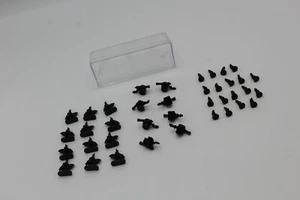 Risk Board Game Black Army Only 1998 48 Parts Pieces used in good condition Box - Picture 1 of 12