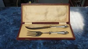 Louis Coignet 2pc Sterling Silver Fish Serving Set with Case - Picture 1 of 9