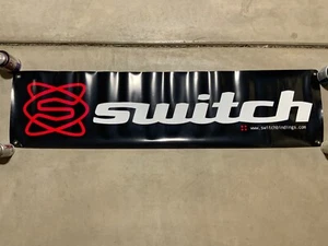 VINTAGE SWITCH Snowboard Step-In Bindings Shop Banner 12"H X 48"W - Picture 1 of 3