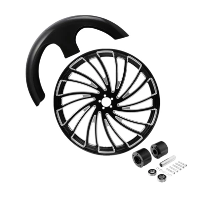 30" Front Wheel Rim Hub Dual Disc Fender For Harley Touring Electra Glide 08-25 - Изображение 1 из 4