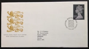 GB 1986 £1.50 High Value Machin on Typed Address First Day Cover, Edinburgh - Picture 1 of 2