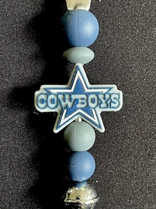 Handmade NFL Dallas Cowboys Stainless Steel Beaded Bottle Opener Magnetic - Picture 1 of 6
