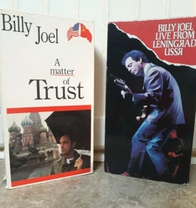 Billy Joel VHS Lot LIVE from LENINGRAD, USSR 1987 & A Matter of Trust 1991 RARE - Bild 1 von 3