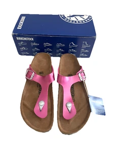 Birkenstock Gizeh BS Electric Metallic Magenta Size 43 Mens 10 Narrow Fit NIB - Picture 1 of 7