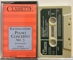 Rachmaninoff, Janis : Piano Concerto No. 3 (Cassette Tape) *Rare* *Very Good* - Imagen 1 de 2