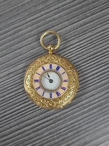 RaRe HARVEY & GORE JEWELERS 18K YELLOW GOLD VINTAGE VICTORIAN POCKET WATCH HSH - Picture 1 of 5
