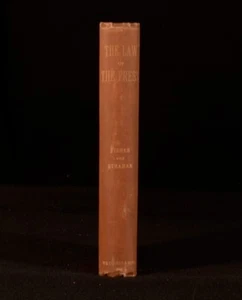 1891 The Law of the Press by Joseph R Fisher and James Andrew Strahan - Picture 1 of 6