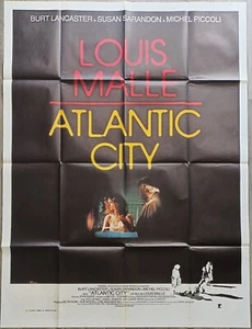 ATLANTIC CITY/LOUIS MALLE/BURT LANCASTER/SARANDON/AFFICHE ORIGINALE 120X160 CM - Picture 1 of 1