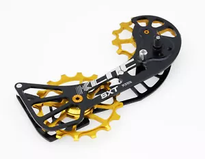 KCNC SXT MTB Cycling Oversized Pulley Wheel Cage for XTR M9000/XT M8000 in Gold - Picture 1 of 7