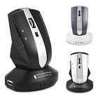 2.4GHz Rechargeable Wireless Optical Gaming Mouse W Charging Dock Stand USB DOB