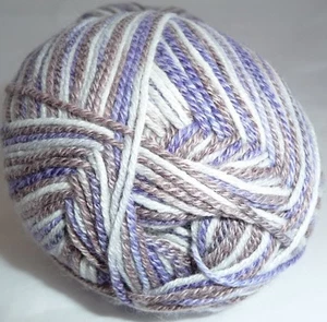 ¡Hilos JL ALYA! 48% Algodón/39% Merino/13% Nylonl!! ¡100g/350m!  Purple Mix! - Imagen 1 de 6