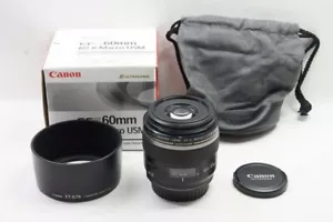 "Mint" Canon EF-S 60mm F2.8 MACRO USM Lens for EOS EF-S w/ Box #250403a - Picture 1 of 11