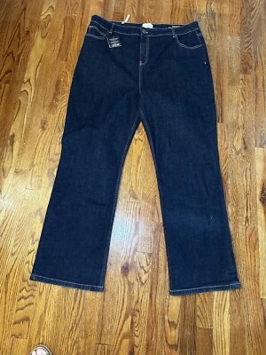 Pantalones de mezclilla para mujer Lola talla 40 Denver DRB tiro alto pierna recta lavado oscuro Foto 1 de 4