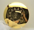 Brand New Gold Plated Disk Paten With Last Supper And Chalice (#P-Ch)