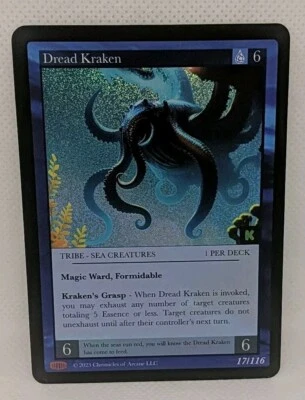 Chronicles of Arcane TCG Dread Kraken Full Holo Kickstarter - Image 1 of 4