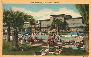 Postal de colección de piscina olímpica de Las Vegas Nevada, Hotel Flamingo - Imagen 1 de 2