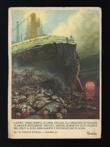 cartolina militare franchigia L'ASTRO ORMAI SPENTO DI LENIN ... 1943 boccasile - Imagen 1 de 2