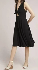 Anthropologie April Keyhole Dress by Hutch Black, Large - Picture 1 of 8