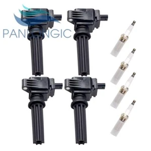 4X Ignition Coils + 4X Spark Plugs For 13-17 Ford Fusion Focus Taurus 2.0L UF670 - Picture 1 of 8