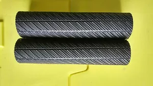 MX Motocross Universal Upper Fork Guard Covers - Carbon Effect Pitbike black - Bild 1 von 9
