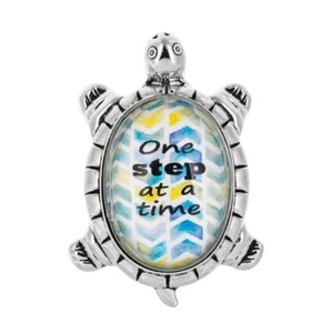 Ganz Message TURTLE Figurine "One Step At A Time" Encouragement 1 3/4" x 1" (N) - Picture 1 of 3