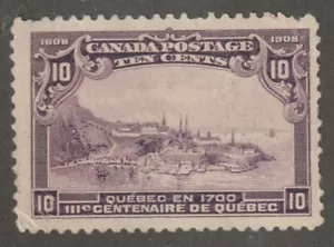 Canada 1908 #101 Quebec Tercentenary Issue (Quebec in 1700) F/VF Used - Picture 1 of 2