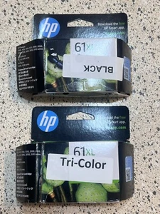 HP 61XL Black and Color Combo Ink Cartridges Set Genuine in Box - Picture 1 of 7