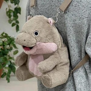 Hippopotamus Plush Doll Soft Wild Animals Hippo Stuffed Toys Plush Doll for sale - Picture 1 of 6
