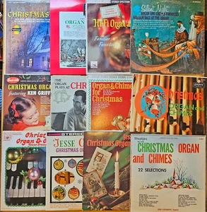 Vintage 12 LP Lot #27: Christmas Organ Chimes Records Ken Griffin Jesse Crawford - Picture 1 of 24