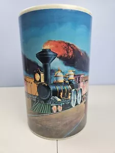 Vintage 1958 L A Goodman Railroad Locomotive Train Motion Lamp Works Has Damage - Picture 1 of 23