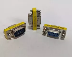 15pin SVGA/VGA Gender Changer Adapter COUPLER Female to F-15 pin HD15 (3 Pack) - Picture 1 of 2