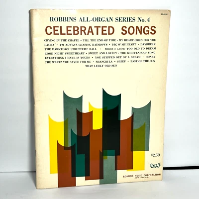 Robbins All Organ Series Celebrated Songs 1971 Foto 1 de 4